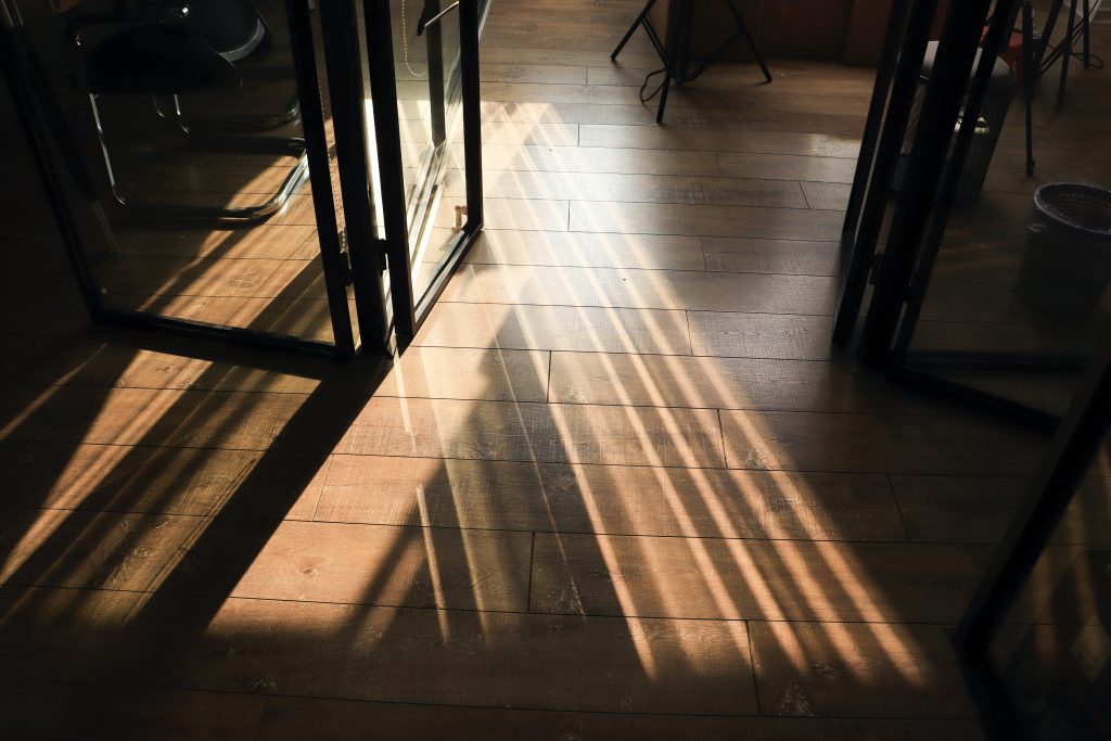 Bedroom with underfloor heating